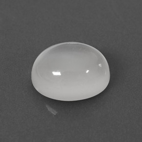 Pietra di luna naturale bianco da 1,55 ct, taglio ovale, trasparente