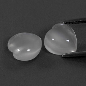 Pietra di luna naturale bianco da  ct, trasparente, trasparente/traslucido