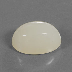 Pietra di luna naturale crema da 10,37 ct, taglio ovale, traslucido