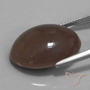 Pietra di luna Marrone medio naturale da 20.00 ct, Ovale, Opaco
