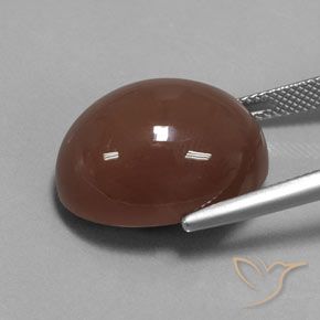 Pietra di luna Marrone caldo intenso naturale da 23.52 ct, Ovale, Opaco