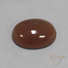 Pietra di luna Marrone medio naturale da 16.52 ct, Ovale, Traslucido