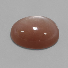 Pietra di luna naturale arancione da 26,52 ct, taglio ovale, opaco