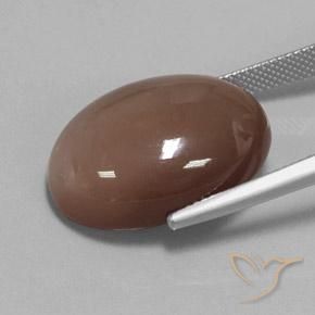 Pietra di luna Marrone medio naturale da 23.78 ct, Ovale, Opaco