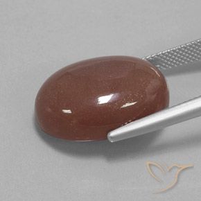 Pietra di luna Cannella Brown naturale da 19.73 ct, Ovale, Opaco