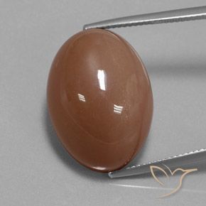 30.83ct Naturale Marrone Pietra di luna, Ovale, Opaco