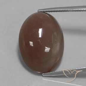 20.61ct Naturale Marrone medio Pietra di luna, Ovale, Opaco