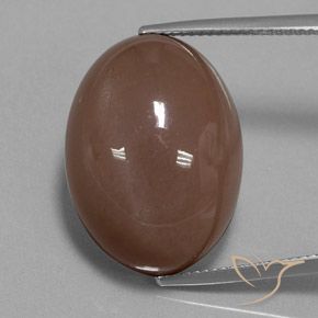 30.75ct Naturale Marrone Pietra di luna, Ovale, Opaco