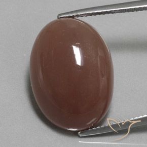 23.37ct Naturale Marrone medio Pietra di luna, Ovale, Opaco