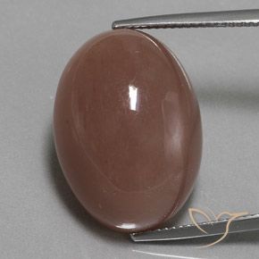 26.33ct Naturale Cannella Brown Pietra di luna, Ovale, Opaco