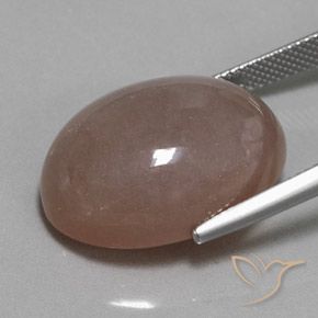 Pietra di luna Marrone chiaro naturale da 25.09 ct, Ovale, Opaco