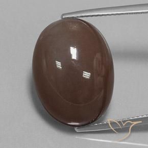 20.93ct Naturale Marrone medio Pietra di luna, Ovale, Opaco