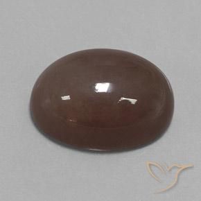 Pietra di luna Marrone medio naturale da 20.93 ct, Ovale, Opaco