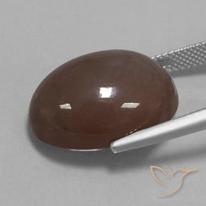 Pietra di luna Marrone medio naturale da 20.93 ct, Ovale, Opaco