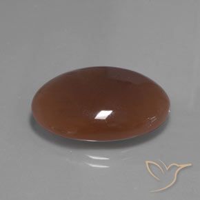 Pietra di luna Marrone medio naturale da 22.04 ct, Ovale, Traslucido
