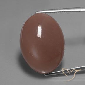 30.93ct Naturale Marrone rossastro Pietra di luna, Ovale, Traslucido
