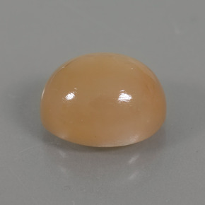 Pietra di luna Crema all'arancia dorata naturale da 4.49 ct, Taglio ovale, Trasparente