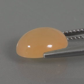Pietra di luna naturale dorato da 3,70 ct, taglio ovale, trasparente