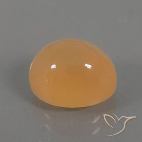 Pietra di luna Crema all'arancia dorata naturale da 5.07 ct, Ovale, Trasparente