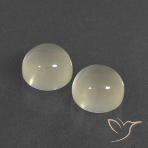 Gemme di Pietra di luna Bianco caldo naturale da 7.11 ct, Rotondo, Traslucido