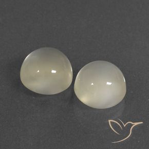 Gemme di Pietra di luna Bianco caldo naturale da 6.83 ct, Rotondo, Traslucido