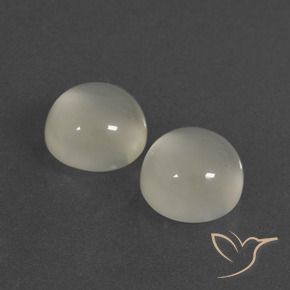 Gemme di Pietra di luna Bianco caldo naturale da 6.91 ct, Rotondo, Traslucido