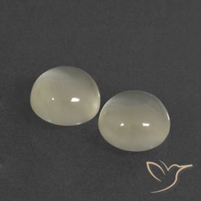 Gemme di Pietra di luna Bianco caldo naturale da 5.98 ct, Rotondo, Traslucido