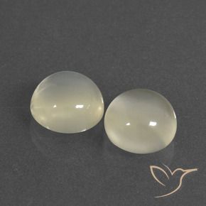 Gemme di Pietra di luna Bianco caldo naturale da 6.10 ct, Rotondo, Traslucido