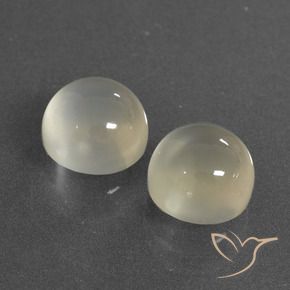 Gemme di Pietra di luna Bianco caldo naturale da 7.28 ct, Rotondo, Traslucido