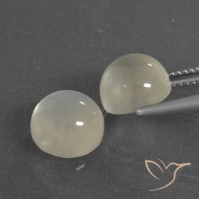 Gemme di Pietra di luna Bianco caldo naturale da 7.28 ct, Rotondo, Traslucido