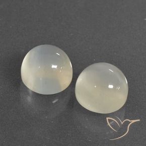 Gemme di Pietra di luna Bianco caldo naturale da 7.84 ct, Rotondo, Traslucido