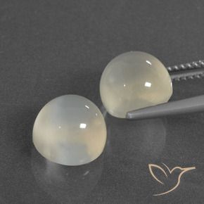 Gemme di Pietra di luna Bianco caldo naturale da 7.84 ct, Rotondo, Traslucido