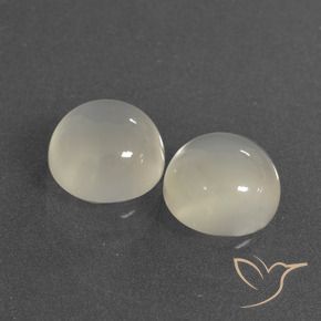 Gemme di Pietra di luna Bianco caldo naturale da 6.33 ct, Rotondo, Traslucido