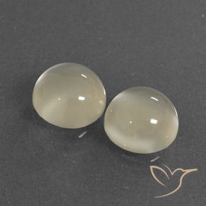 Gemme di Pietra di luna Bianco caldo naturale da 6.21 ct, Rotondo, Traslucido