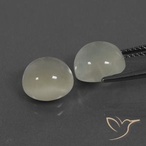 Gemme di Pietra di luna Bianco caldo naturale da 6.79 ct, Rotondo, Traslucido