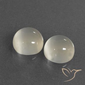 Gemme di Pietra di luna Bianco caldo naturale da 6.56 ct, Rotondo, Traslucido