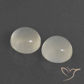 Gemme di Pietra di luna Bianco caldo naturale da 6.11 ct, Rotondo, Traslucido