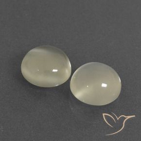 Gemme di Pietra di luna Bianco caldo naturale da 5.40 ct, Rotondo, Traslucido