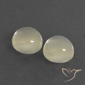 Gemme di Pietra di luna Bianco caldo naturale da 6.43 ct, Rotondo, Traslucido