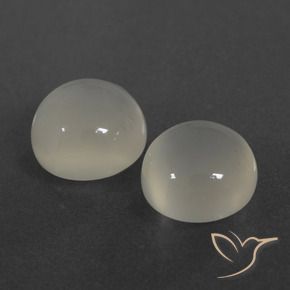 Gemme di Pietra di luna Bianco caldo naturale da 6.41 ct, Rotondo, Traslucido