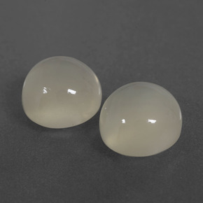 Gemme di Pietra di luna Bianco caldo naturale da 6.72 ct, Taglio rotondo, Traslucido