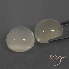 Gemme di Pietra di luna Bianco caldo naturale da 7.01 ct, Rotondo, Traslucido