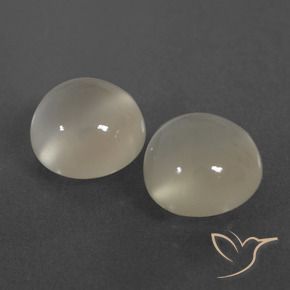Gemme di Pietra di luna Bianco caldo naturale da 6.24 ct, Rotondo, Traslucido