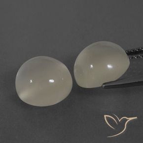 Gemme di Pietra di luna Bianco caldo naturale da 6.24 ct, Rotondo, Traslucido