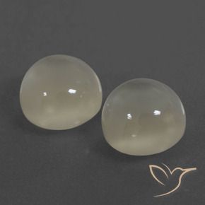 Gemme di Pietra di luna Bianco caldo naturale da 7.15 ct, Rotondo, Traslucido
