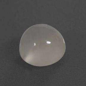 Pietra di luna naturale bianco da 3,51 ct, taglio rotondo, traslucido