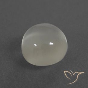 Pietra di luna Bianco caldo naturale da 3.52 ct, Rotondo, Traslucido