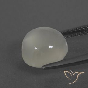 Pietra di luna Bianco caldo naturale da 3.52 ct, Rotondo, Traslucido
