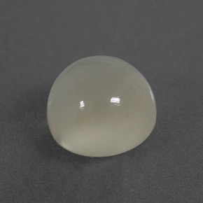 Pietra di luna Bianco caldo naturale da 3.72 ct, Taglio rotondo, Traslucido