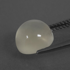 Pietra di luna Bianco caldo naturale da 3.72 ct, Taglio rotondo, Traslucido